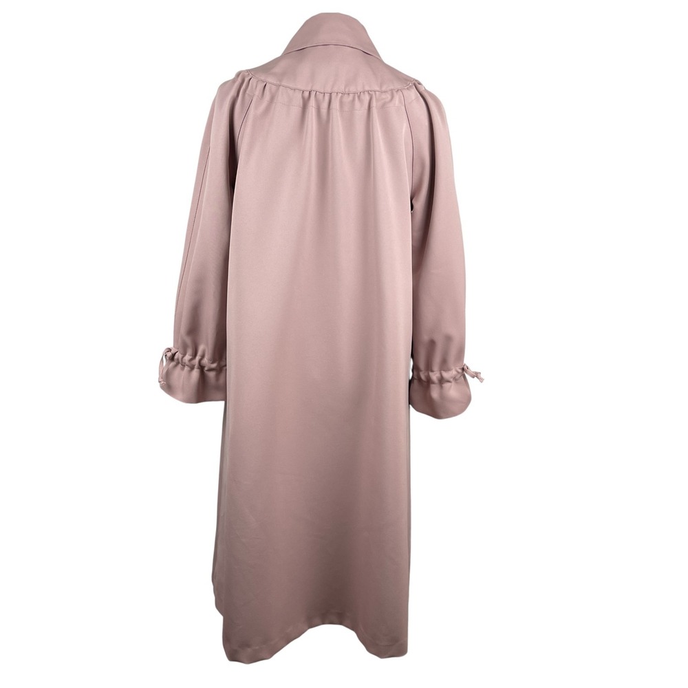 Rain Ramblers Women's Rain Coat Size 10 Mauve Long Button Front Vintage Retro - Picture 7 of 13